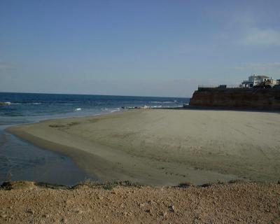 Cap Capitan Beach at Cabo Roig,a real beauty!!,hidden away so perservere to find it!
next beach along from La Zenia,great coastal path for walking miles north or south!